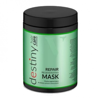 Destiny maska regenerująca do zniszczonych i suchych włosów 1000 ml + Gratis