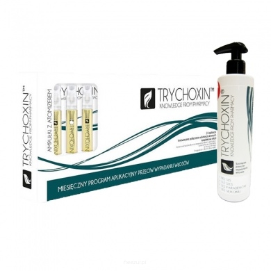 Trychoxin kompletny system przeciw wypadaniu włosów, ampułki + szampon
