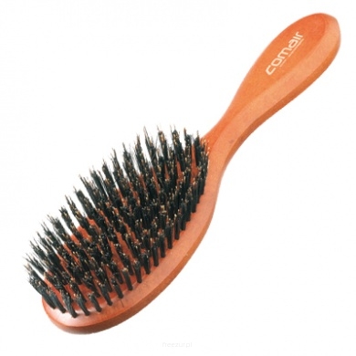 Szczotka do włosów, palisander, 100% włosie z dzika, 11-rzędowa
