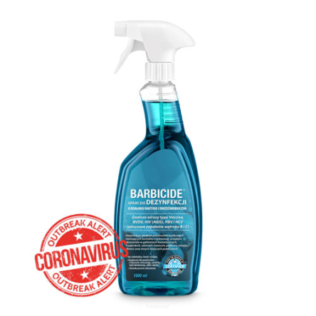 Barbicide spray do dezynfekcji wszelkich powierzchni 1l